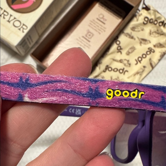 Goodr birder fervor Purple Sunglasses A Starling is born limited edition fuzzy - Picture 3 of 6